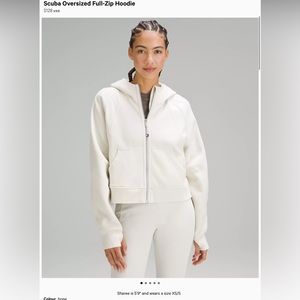 *NEW* Lululemon scuba oversized full zip